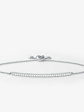 Michael Kors Silver Pavé Bar Bracelet